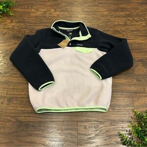 NWT PATAGONIA Womens Synchilla Snap-T Pullover Fleece Sweater Echo Purple XS